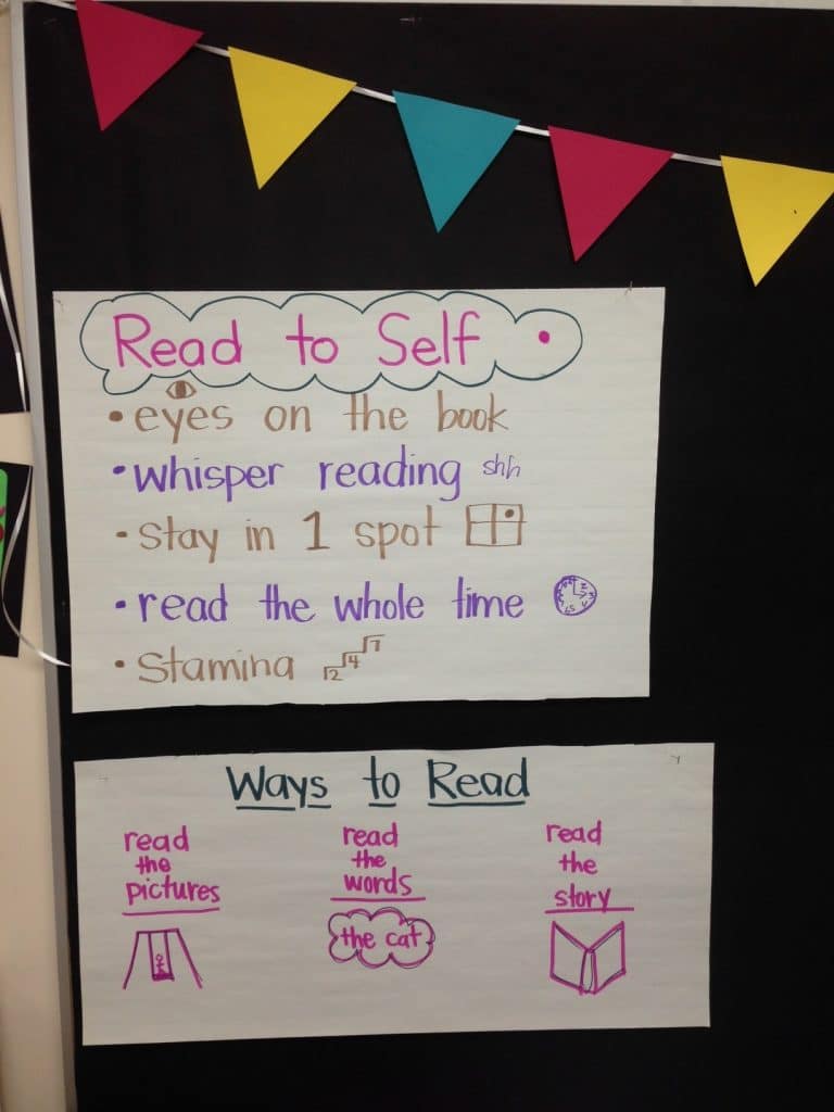 Co-constructed Chart for "Read to Self" Center